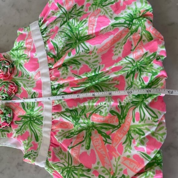 LILLY PULITZER Nibbles Carrot Bubble Dress 3-6 Months - Picture 12 of 14